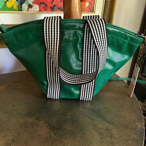 Rebecca Minkoff 💚🖤Green and Black Tote with Glossy Finish - Picture 3 of 9